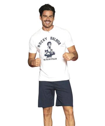 Sabor Rocky Balboa RKM4513 Men's Short Sleeve Cotton Jersey Pyjamas - SITE_NAME_SEO